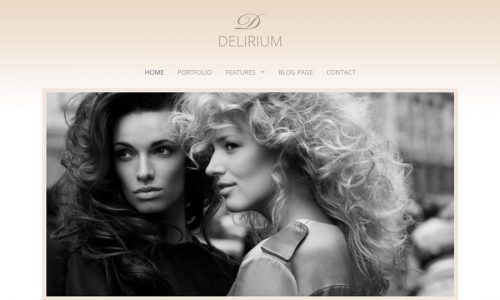 Delirium, fashion and wedding WordPress theme
