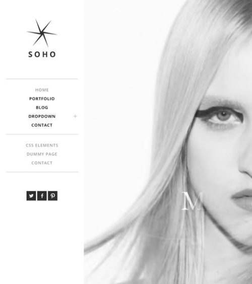 Soho, minimal and modern wordpress theme